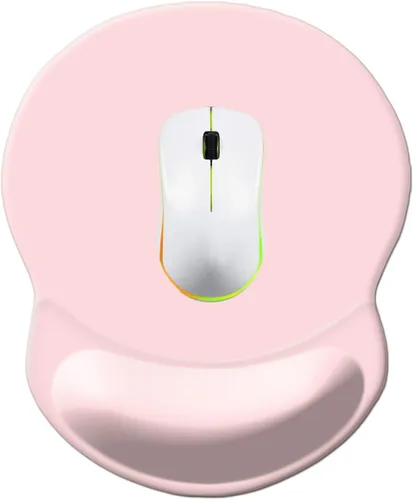 Vista 7 de Alfombrilla para mouse con soporte de muñeca, alfombrilla antideslizante para mouse para oficina, computadora, laptop y Mac, duradera, cómoda
