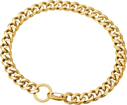 Vista 4 de Cierres de langosta fuertes ajustables para perros, collar de titanio, para entrenamiento, caminar, de metal, a prueba de masticación, para perros