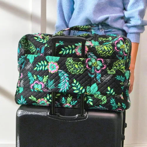 Vista 7 de Vera Bradley Bolsa de viaje Grand Weekender de algodón para mujer