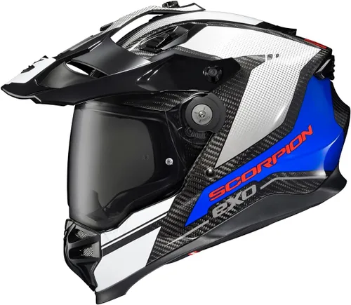 Vista 11 de ScorpionEXO XT9000 - Casco integral de fibra de carbono para motocicleta de aventura con visera Pinlock Ready, bolsillos para altavoz listos