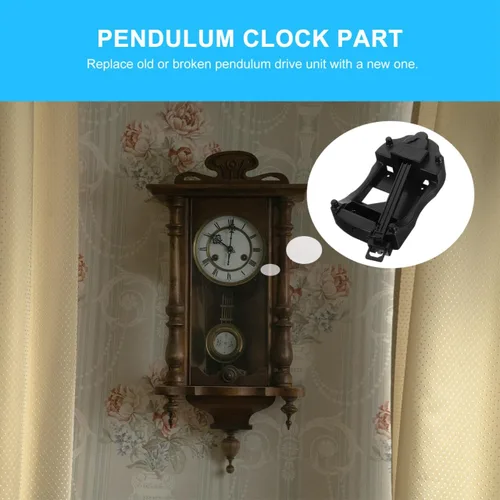 Vista 6 de DOITOOL Reloj de péndulo de repuesto de unidad de transmisión de reloj de cuarzo con péndulo oscilante para relojes de pared y abuelo, reparación