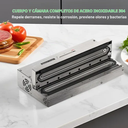 Vista 6 de MAGIC SEAL Sellador al vacío comercial de 16 pulgadas, máquina de envasado al vacío automática construida de acero inoxidable 304