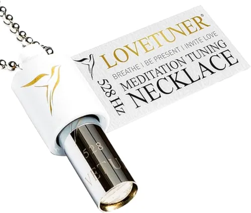Vista 9 de LOVETUNER Collar de respiración de 528Hz para alivio del estrés, atención plena y meditación Silbato de sanación sonora para ansiedad, enfoque