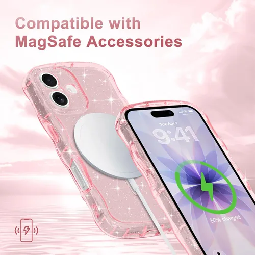 Vista 279 de Pepmune Funda magnética para iPhone 17 Pro Max, color rosa