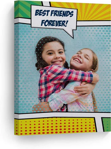 Vista 23 de Smile Art Design Impresión en lienzo personalizada: arte de pared con fotos personalizadas, hecho a pedido en Estados Unidos, lienzo premium