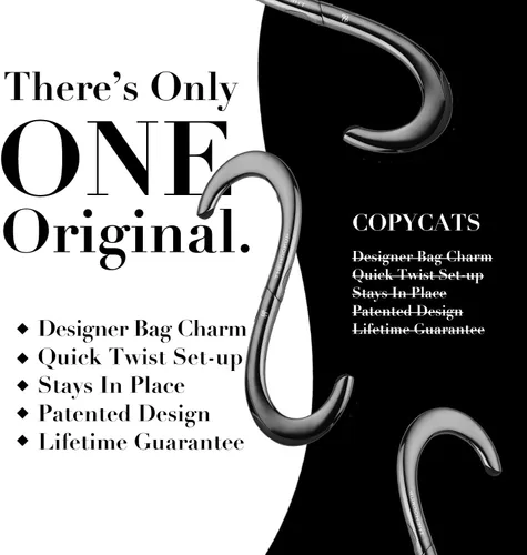 Vista 16 de FafaConcepts - Percha para bolso y accesorio para mujer en forma de corazón, Oro