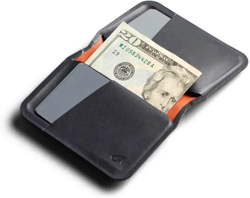 Vista 5 de Bellroy Apex - Cartera delgada de cuero plegable delgada, protección RFID), Onyx, Minimalista