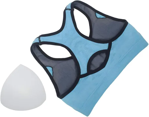 Vista 5 de TOPTIE 2 Pack Racerback Sujetadores Deportivos, Bras de Alto Apoyo