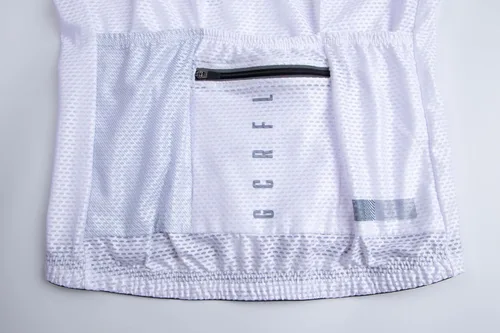 Vista 5 de Conjunto de camisetas de ciclismo para mujer, altamente transpirables, pantalones cortos con bolsillos y acolchado 4D