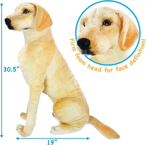 Vista 2 de TigerHart Leanna The Labrador - Perro de peluche de 30 pulgadas