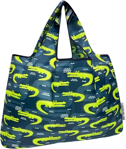Vista 8 de allydrew Bolsas de comestibles reutilizables de nailon plegables grandes