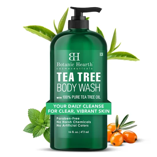 Vista 25 de Botanic Hearth Gel de ducha British Rose & Almond – Gel de ducha hidratante con manteca de karité, limpiador suave y rehidratante, libre de sulfatos
