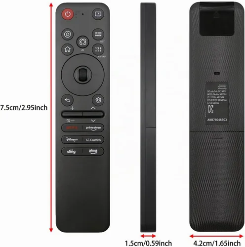 Vista 8 de MR25GA AKB76046602 AI Magic Remote compatible con televisores LG 2019-2025