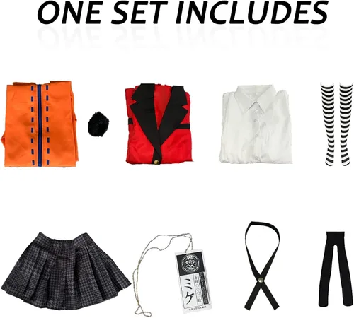 Vista 2 de Kakegurui - Disfraz de cosplay de anime para fiesta temática de Halloween y trajes cotidianos