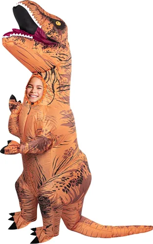 Vista 8 de Rubies Fun Inflatable Original T-Rex Dinosaur Costume For Kids T-rex original