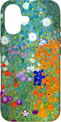 Vista 32 de Gustav Klimt Flower Garden Case for iPhone 16