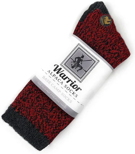 Vista 5 de WARRIOR ALPACA SOCKS - Calcetines de senderismo unisex de lana de alpaca para hombre y mujer