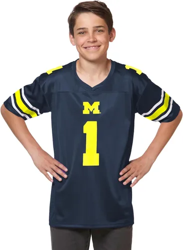 Vista 20 de Little King NCAA - Touchdown Pass - Camiseta de fútbol americano para jóvenes y adolescentes del equipo - Tallas Pequeña Juvenil-XL Juvenil