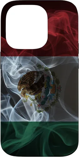 Vista 17 de Smoky Mexico Flag - Funda para iPhone 17 con diseño de orgullo mexicano ahumado