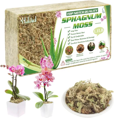 Vista 12 de Halatool - Musgo de esfagnum para plantas, 14 cuartos de galón de largo, secado de fibra de musgo de orquídea