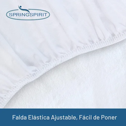 Vista 7 de Protector de colchón impermeable tamaño Queen, paquete de 2 fundas para colchón de 18 pulgadas, absorbente y agradable a la piel, lavable a máquina
