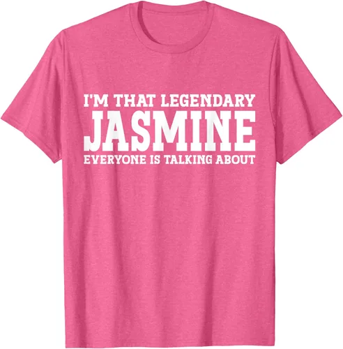 Vista 31 de Jasmine Personal Name - Camiseta divertida de jazmín para mujer y niña, Negro