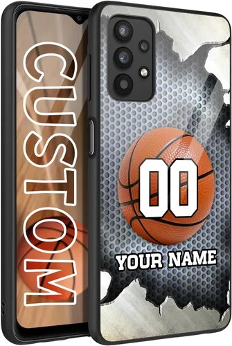 Vista 18 de Funda de goma personalizada con diseño de bandera de Estados Unidos para Galaxy A16/A15/A25/A14/A54/A53/ A03S/A02S América Fuego