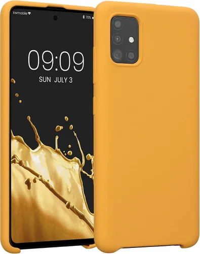 Vista 27 de kwmobile Funda Compatible con Samsung Galaxy A14 5G - Funda de teléfono de TPU y silicona con acabado suave - Verde Lima