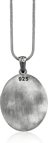 Vista 3 de BySilverStone Jewelry - Collar de estatua de David para hombre en plata de ley, colgante de estatua de David, escultura de Miguel Ángel, colgante