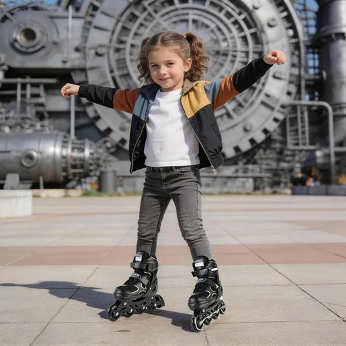Vista 7 de 2PM SPORTS Patines en línea para niños y niñas, niños de 5 a 8 a 12 años, 4 a 6, 6 a 12 años, con ruedas iluminadas, cuchillas ajustables