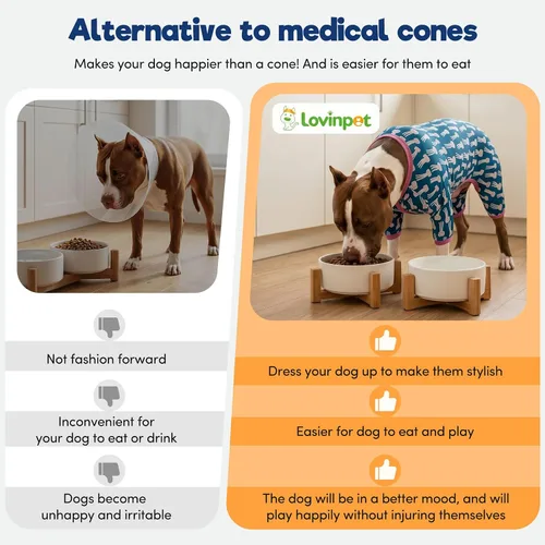Vista 7 de LovinPet Overol grande para perro, pijama para perro, camisa, pijamas