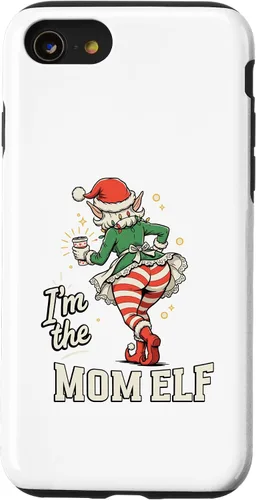 Vista 18 de I'm The Mom Elf Funny Matching Family Christmas Group Case for iPhone 16