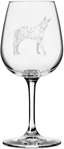 Vista 40 de Abaco Barb Body Horse - Copa de vino grabada multiusos (12.75 onzas) Unique Gifts for Horse Lovers, Personalized Wine Glasses, All-Purpose