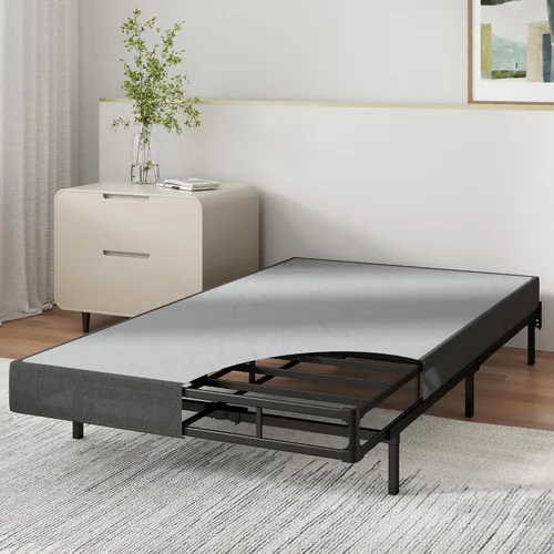 Vista 2 de Zinus WonderBox(TM) Smart Box Spring de 5 pulgadas, base de colchón de montaje rápido, marco de metal duradero, color gris