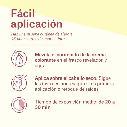 Vista 6 de Tinte permanente para el cabello, coloración permanente para el cabello. Sin amoníaco, resorcinol, parabenos o PDD. (~1 cabello negro)