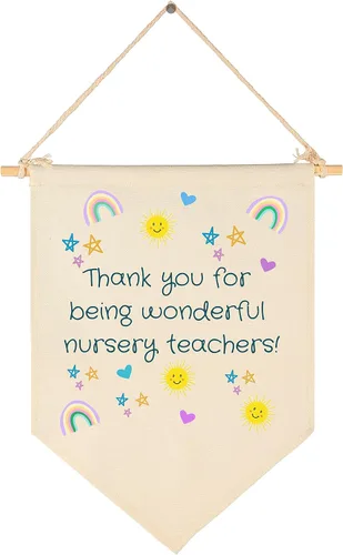 Vista 12 de Letrero de pared para aula, regalo para profesores, decoración inspiradora de vuelta a la escuela, bandera de pared con texto en inglés "Let's Root
