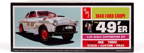 Vista 3 de AMT 1949 Ford Coupe The 49'er - Kit de modelo a escala 1:25 del Ford Coupe de 1949