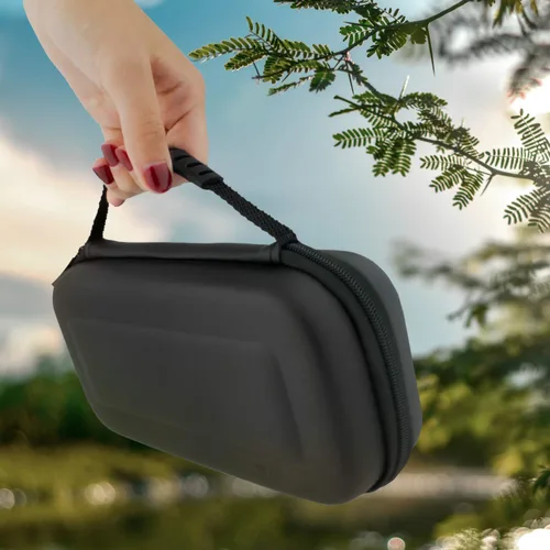Vista 6 de Orzly Carry Case for Nintendo Switch Lite - Portable Travel Carry Case with storage for Switch Lite Games & Accessories [Solid Black]