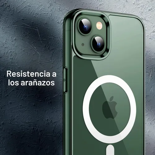 Vista 7 de JETech Funda magnética para iPhone 13, color verde alpino