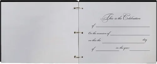 Vista 2 de LifeSong Milestones Libro de invitados personalizado para el 50º aniversario de boda para pareja, 50 años de celebración matrimonial, libro
