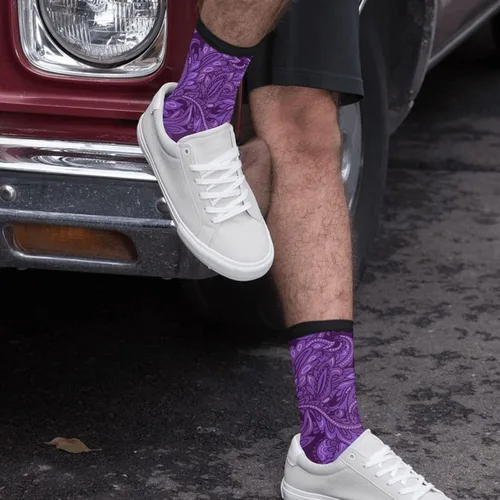 Vista 5 de Mouxue Calcetines locos del tubo del equipo de la novedad divertida, calcetines casuales del vestido de las mujeres de los hombres