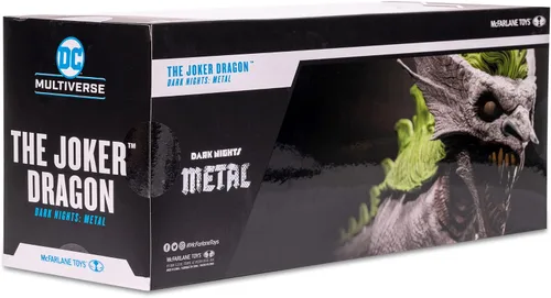 Vista 9 de McFarlane Toys DC Multiverse The Joker Dragon Dark Nights Vehículo de acción de metal DC Multiverse Comic Figura de vehículo de 7 pulgadas Dark