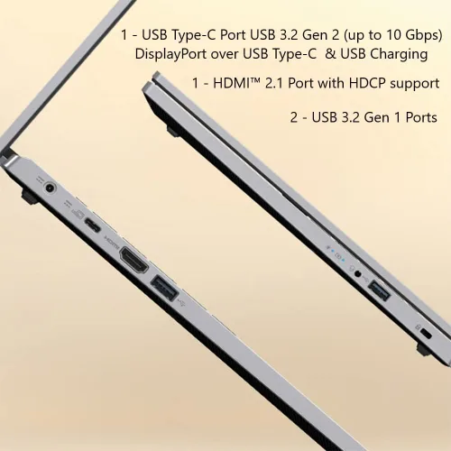 Vista 4 de acer Laptop Aspire 3 2023, para negocios y escuela, pantalla táctil FHD de 15.6 pulgadas, procesador AMD Ryzen 5 7520U (Beats i7-1165G7), 16 GB DDR5