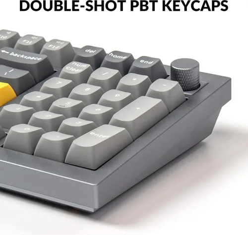 Vista 5 de Keychron Q5 - Perilla de teclado mecánico con cable versión del 96 de diseño QMKVIA programable Macro con interruptor rojo Gateron G Pro de doble