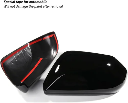 Vista 8 de CKE para Toyota Camry 2018-2026 Cubierta de espejo retrovisor exterior Negro brillante-A