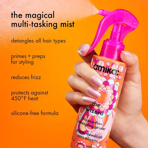 Vista 2 de amika the wizard silicone-free detangling primer