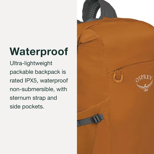 Vista 3 de Mochila Osprey Ultralight 20L Bolsa seca, Negro