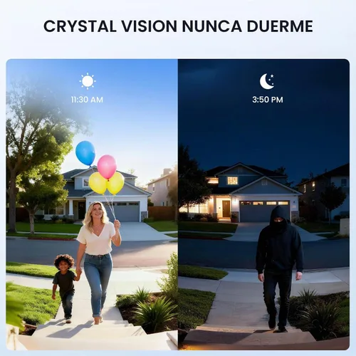 Vista 3 de ieGeek - Cámara de timbre inalámbrica de 2K sin suscripción con ángulo ajustable de 145°, timbre de video inteligente con timbre, detección