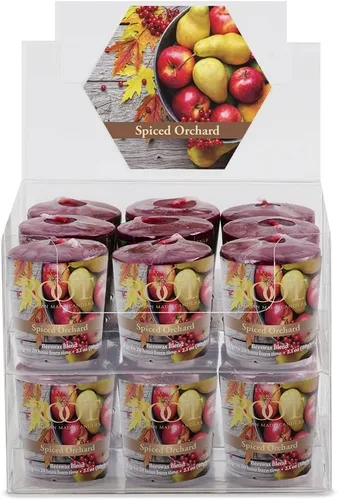 Vista 10 de Root Candles Velas votivas perfumadas de otoño, mezcla de cera de abeja, hechas a mano de 20 horas, 3 unidades, sidra caliente