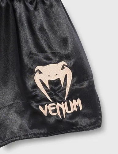 Vista 5 de Venum Muay Thai Shorts Clásico Negro/Dorado